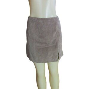 New w Tags, Blank NYC French Taupe Suede Mini Skirt Sz 30